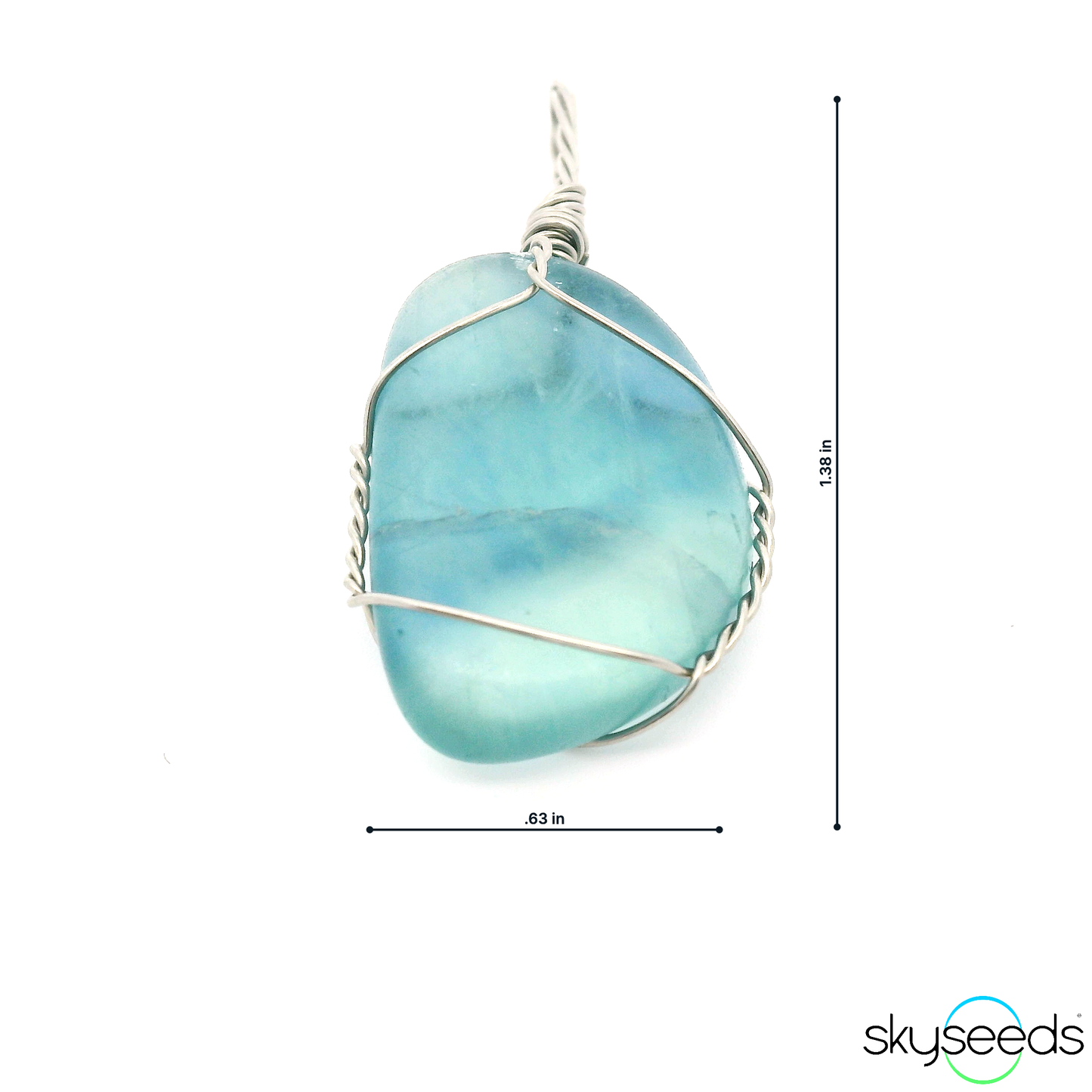 
                  
                    Blue Fluorite - Stainless Steel Pendant
                  
                