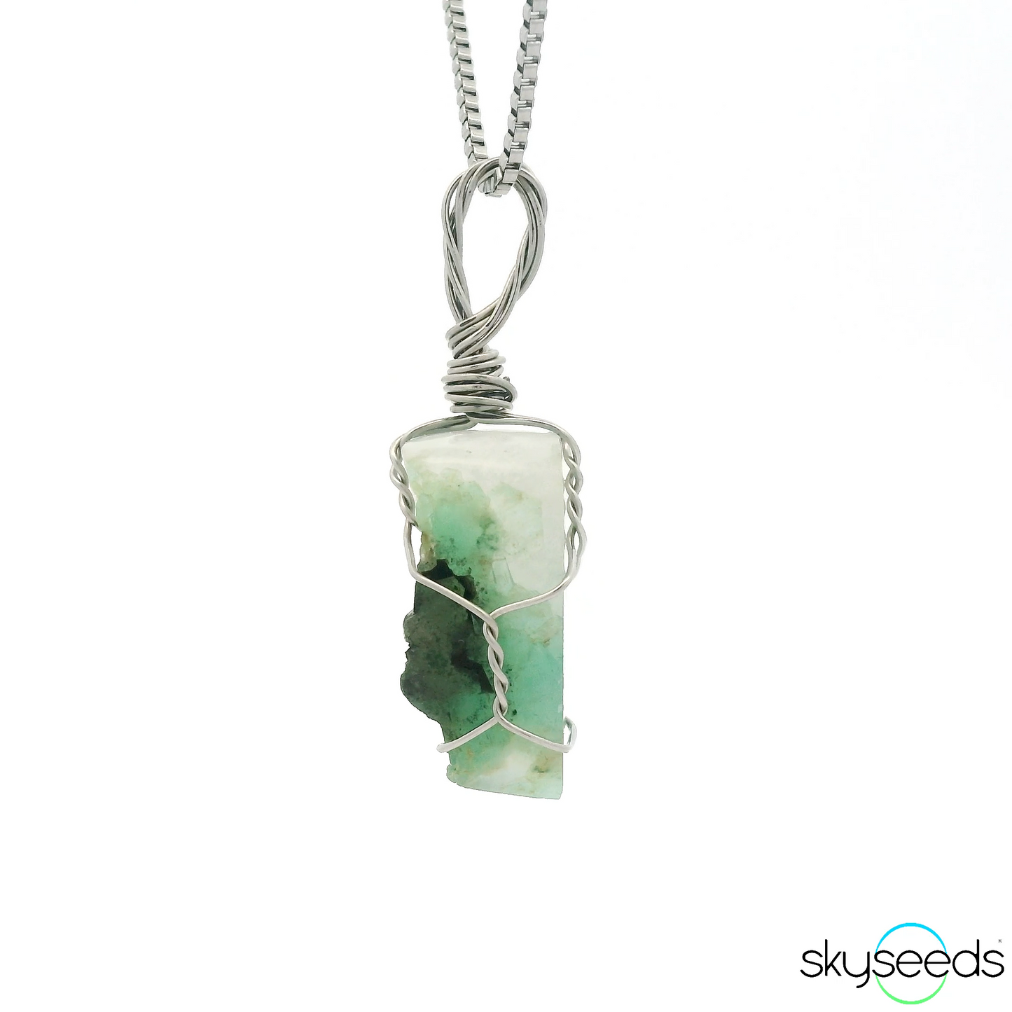 
                  
                    Emerald in Quartz Pendant
                  
                