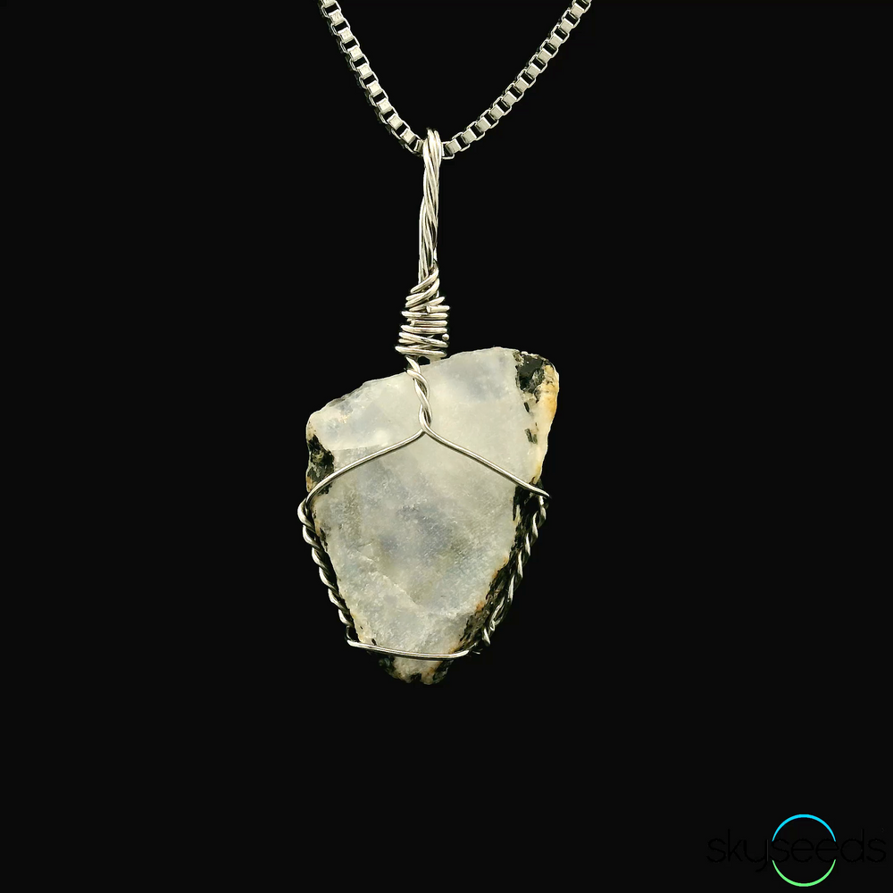 
                  
                    Raw Rainbow Moonstone Pendant
                  
                