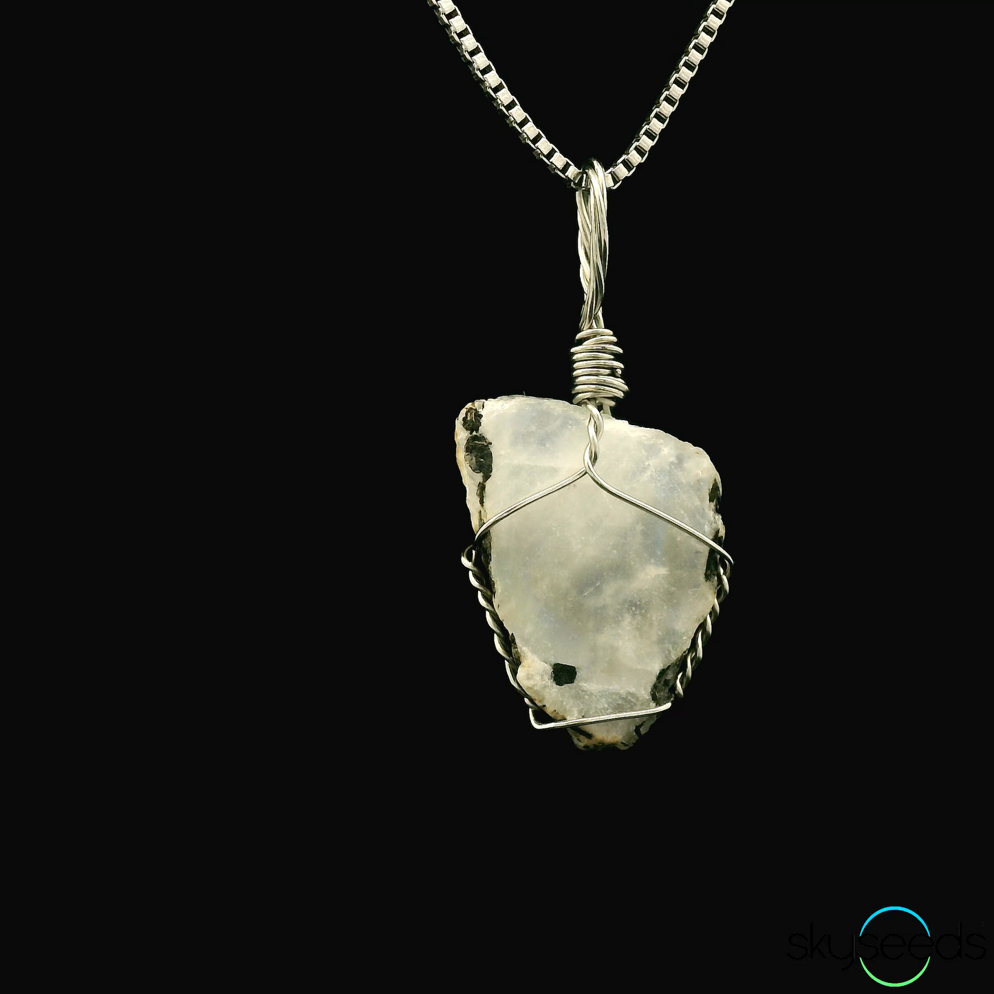 
                  
                    Raw Rainbow Moonstone Pendant
                  
                