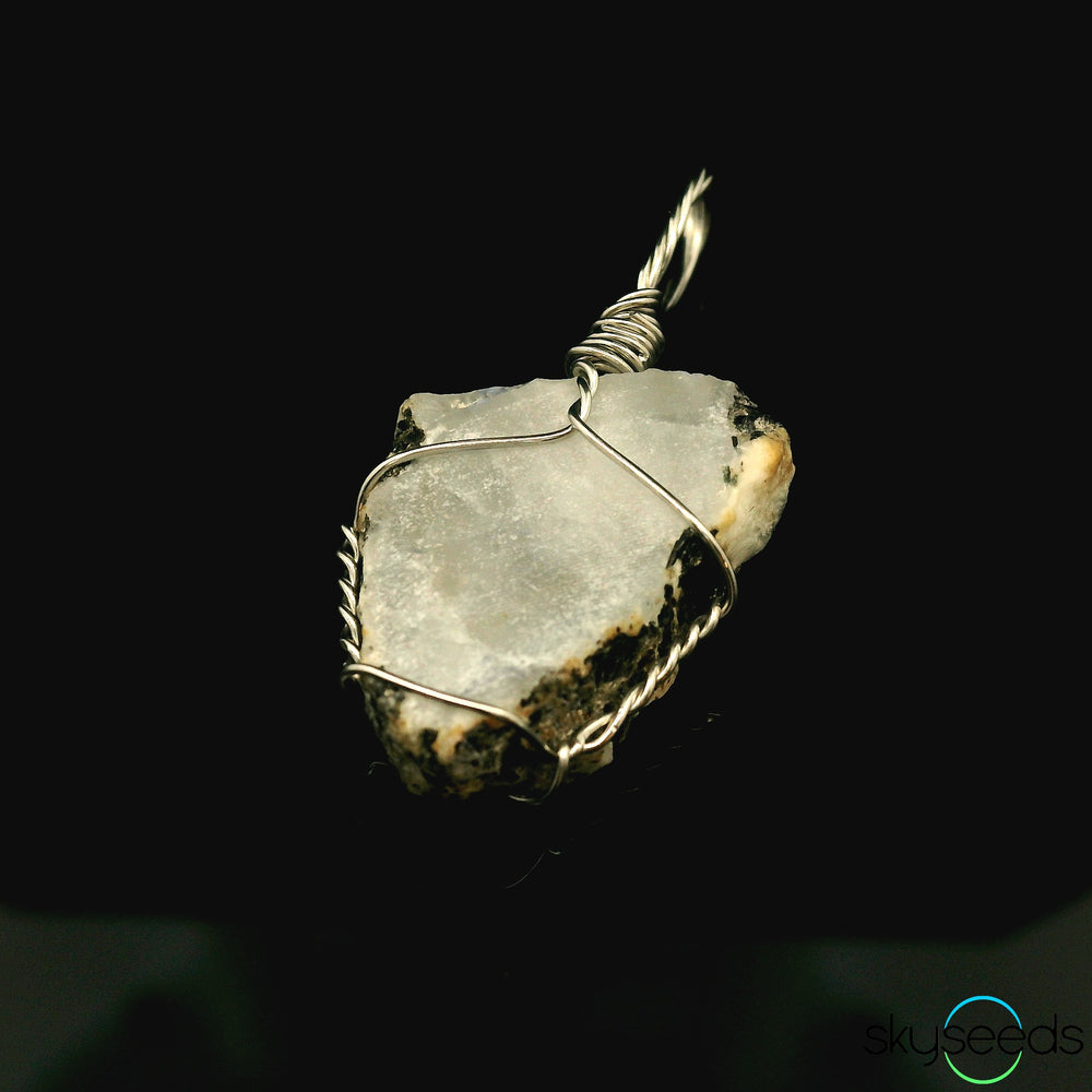 Raw Rainbow Moonstone Pendant