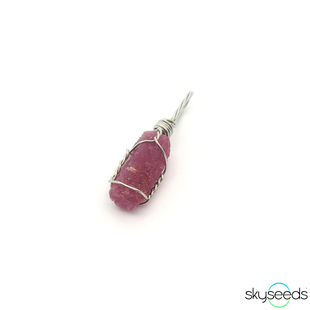 Raw Ruby Pendant