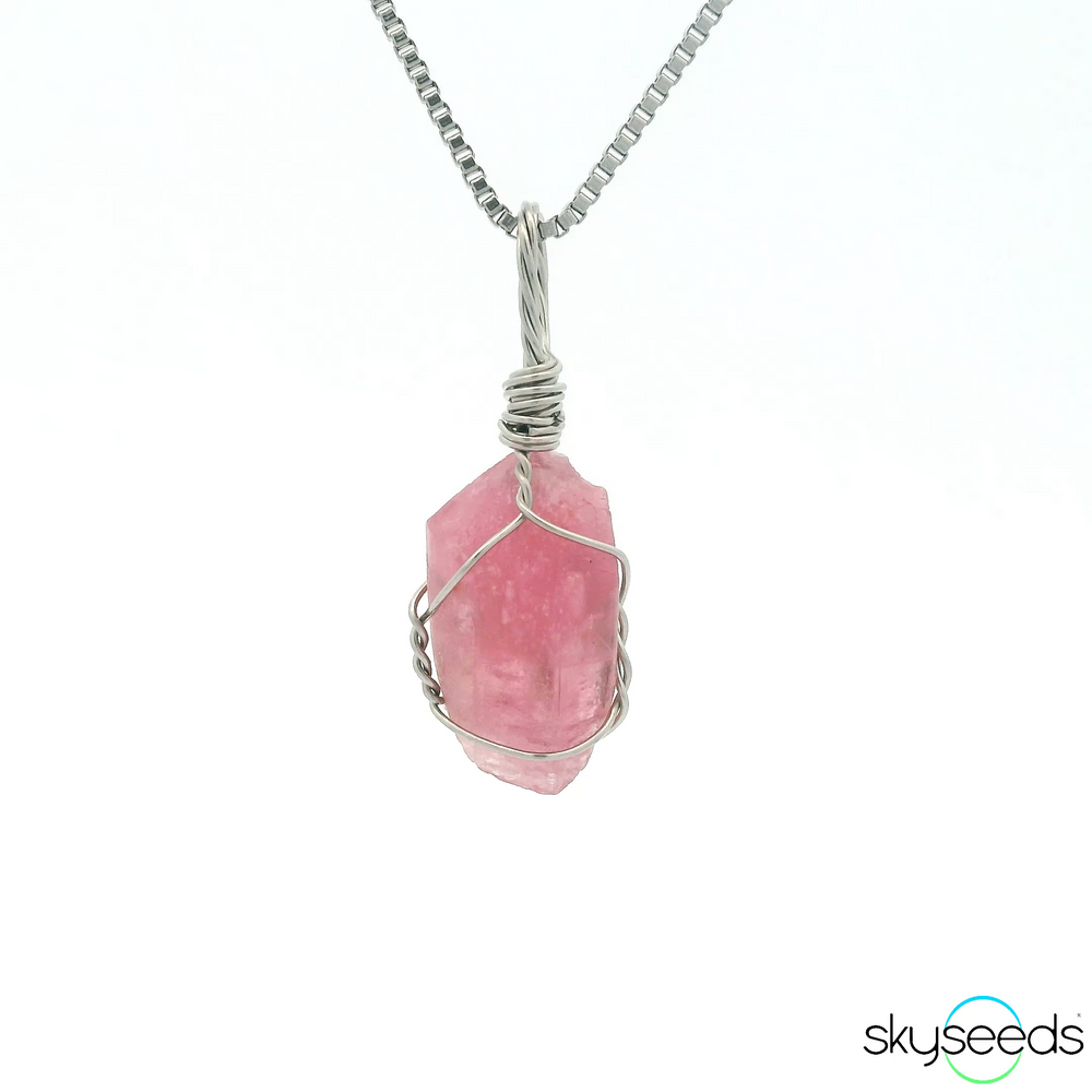 
                  
                    Raw Pink Tourmaline Pendant
                  
                