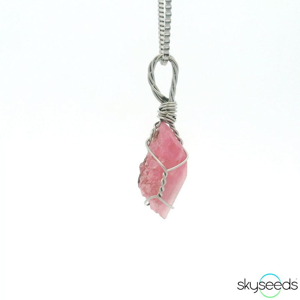 
                  
                    Raw Pink Tourmaline Pendant
                  
                