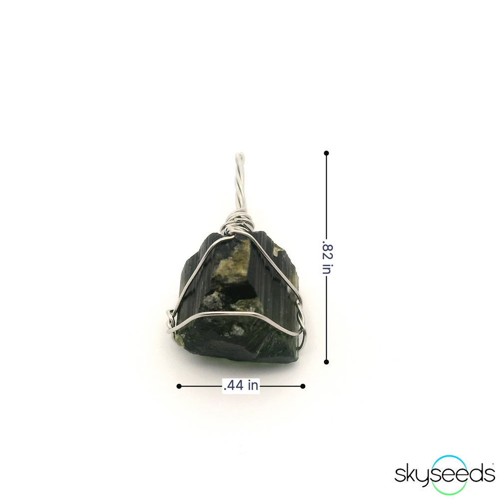 
                  
                    Raw Green Tourmaline Pendant
                  
                