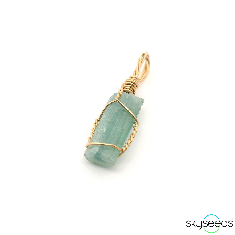 Blue Tourmaline Pendant