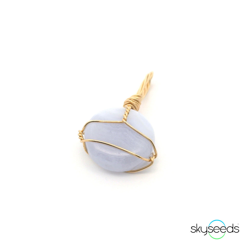 Blue Lace Agate Pendant