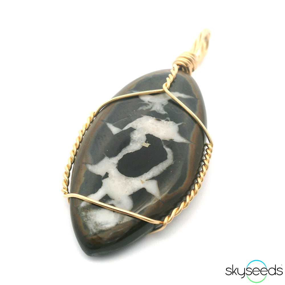 Dragon Stone Septarian Pendant