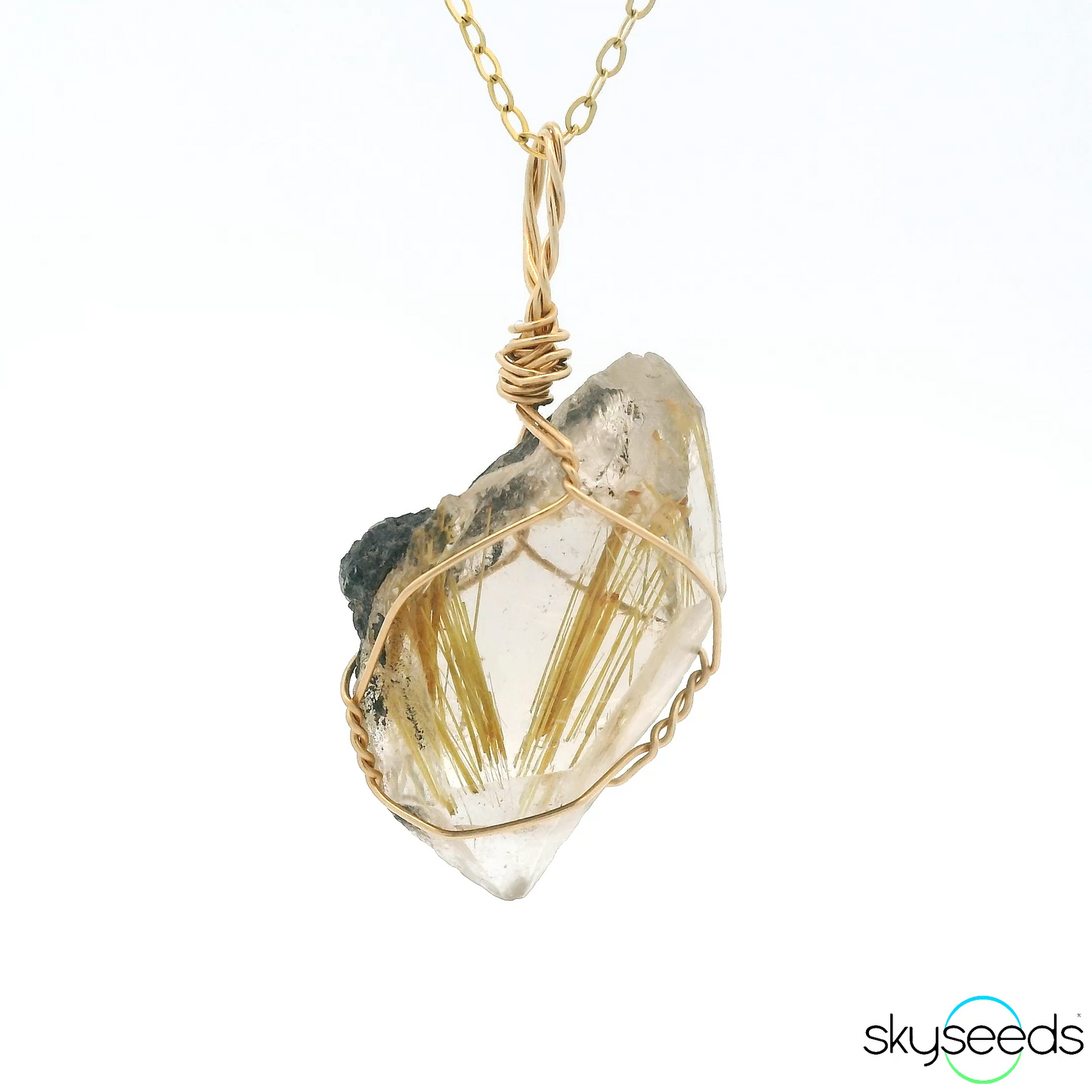 
                  
                    Golden Rutilated Quartz Pendant
                  
                