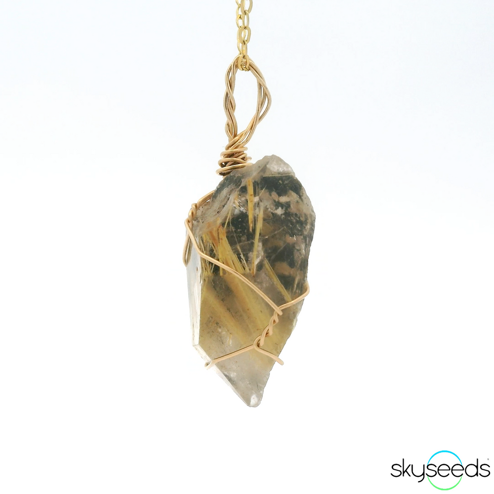 
                  
                    Golden Rutilated Quartz Pendant
                  
                