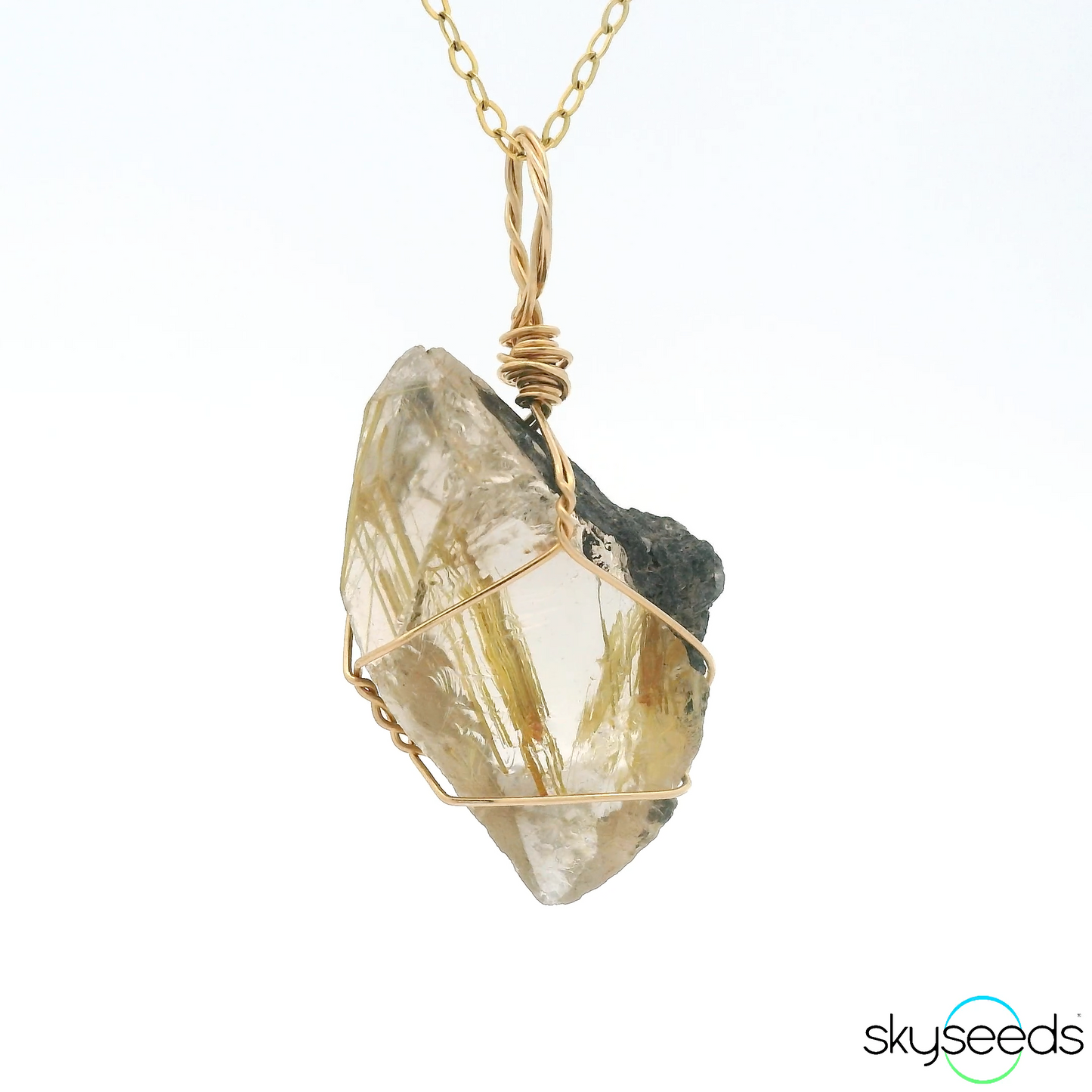 
                  
                    Golden Rutilated Quartz Pendant
                  
                