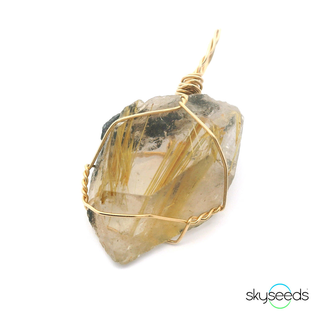 Golden Rutilated Quartz Pendant