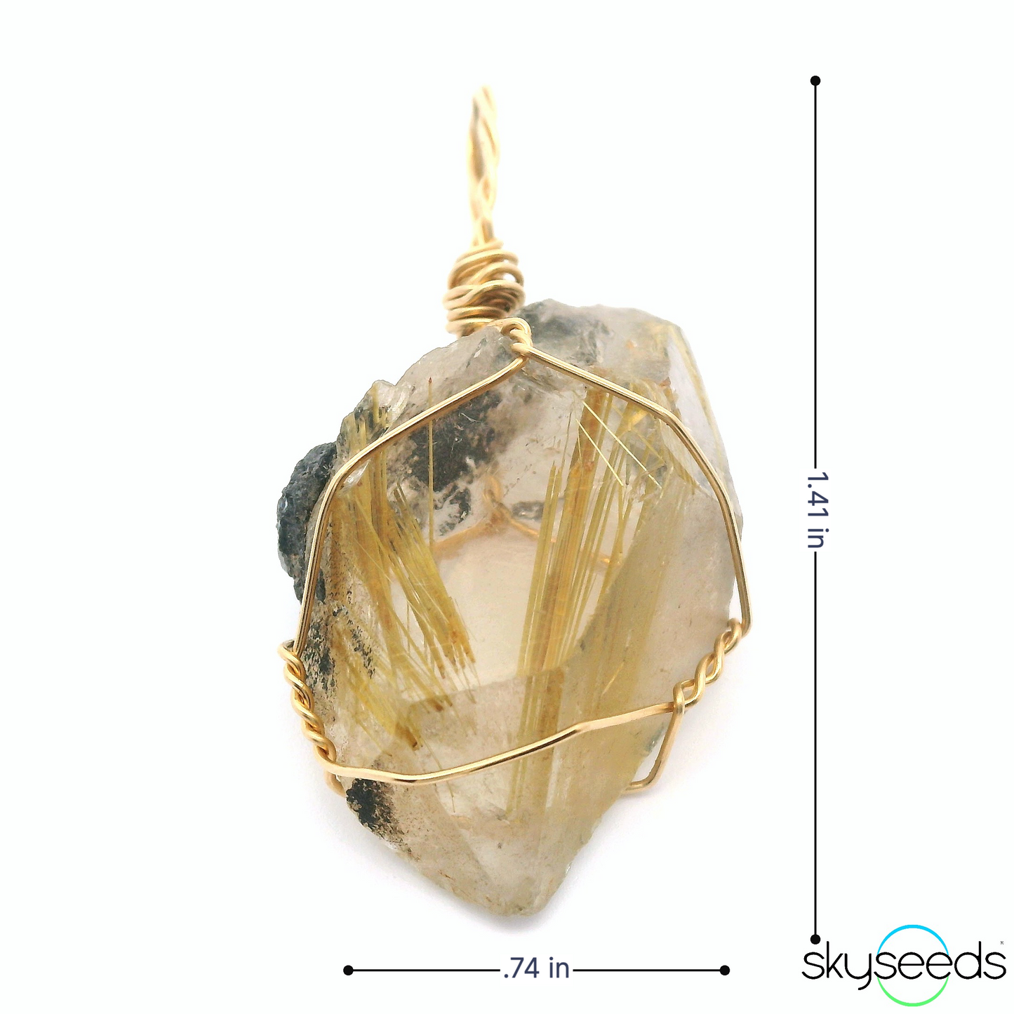 
                  
                    Golden Rutilated Quartz Pendant
                  
                