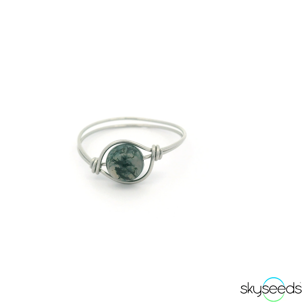 Moss Agate Ring