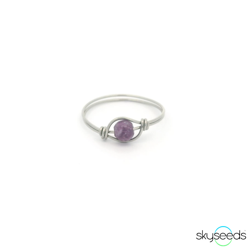 Lepidolite Ring