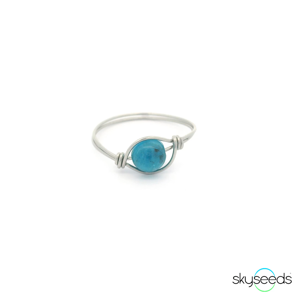 Blue Apatite Ring