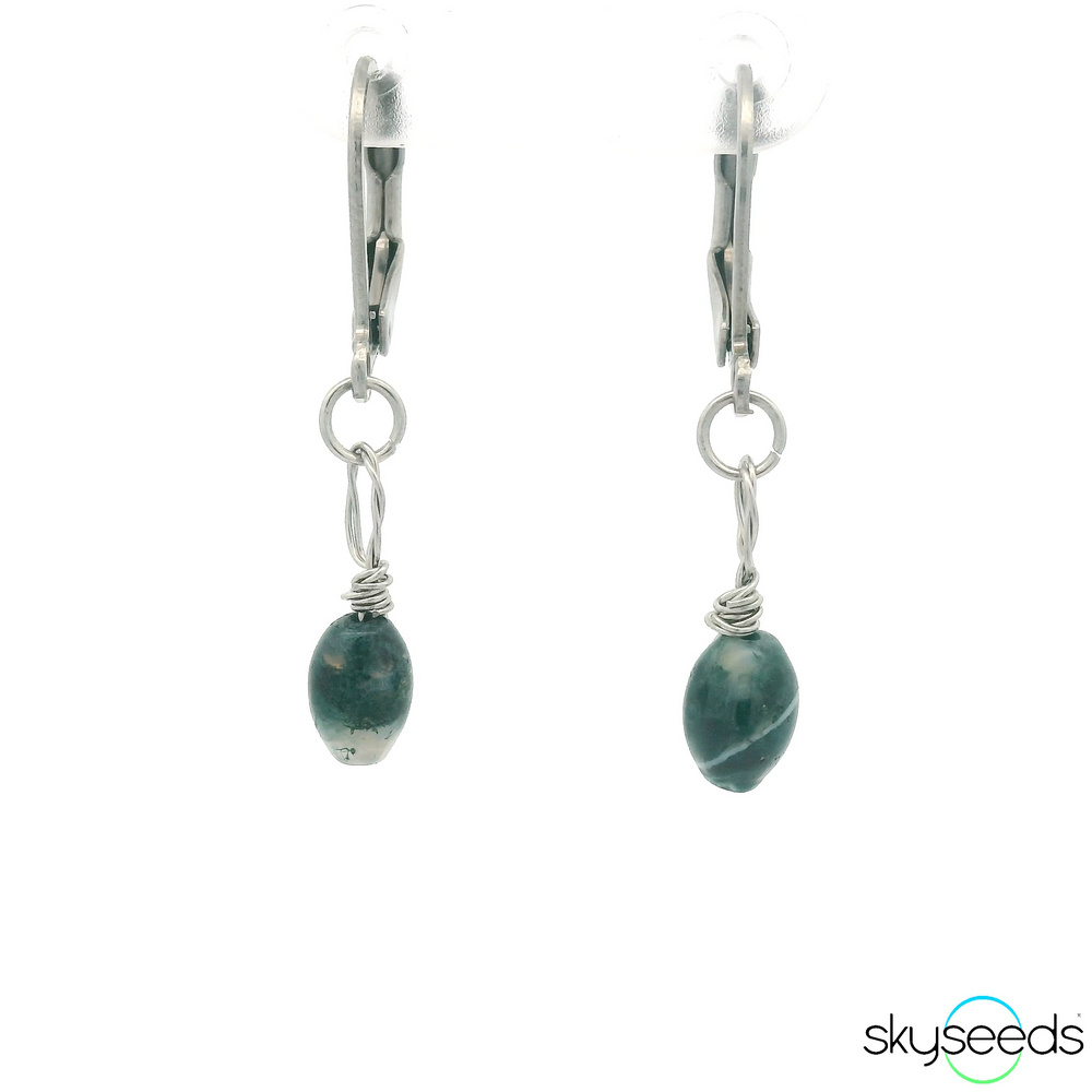 Moss Agate Earrings