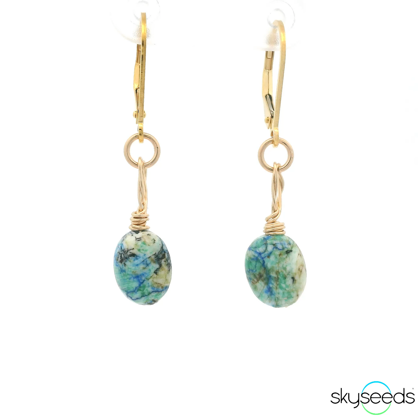 
                  
                    Turquoise Azurite Earrings
                  
                