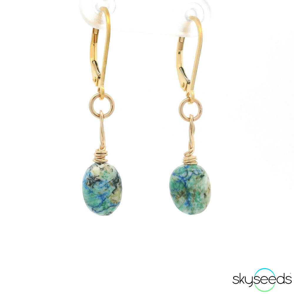 
                  
                    Turquoise Azurite Earrings
                  
                