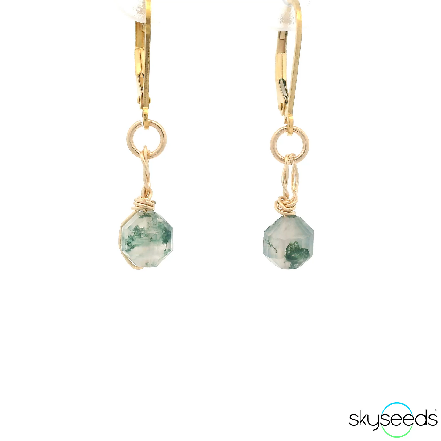 
                  
                    Moss Agate Earrings
                  
                