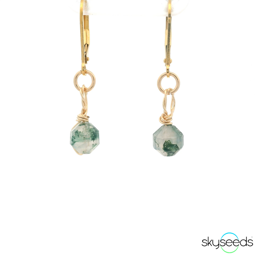 Moss Agate Earrings