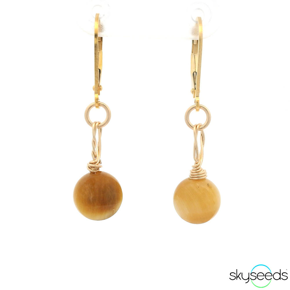 Golden Tiger’s Eye Earrings