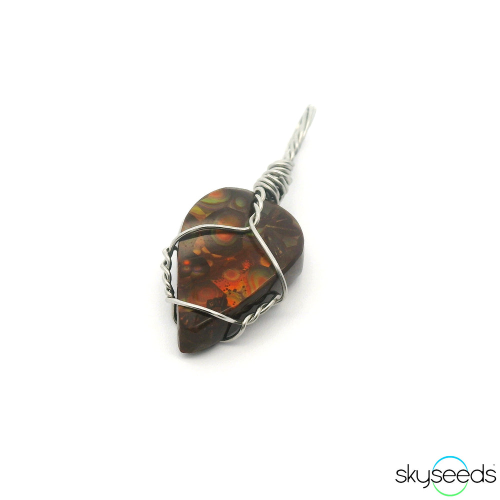 Mexican Fire Agate Pendant