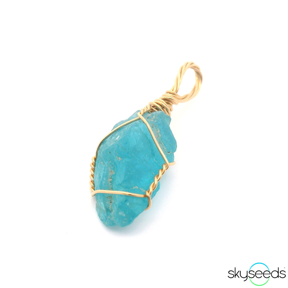 Blue Apatite Pendant