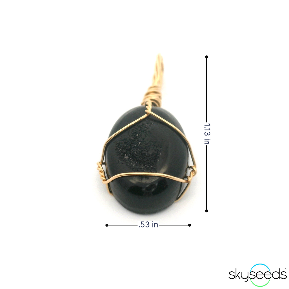 
                  
                    Druzy Onyx Agate Pendant
                  
                