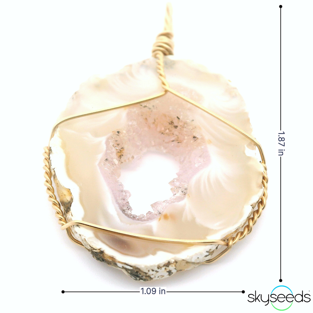 
                  
                    Druzy Agate - 14kt Gold Filled Pendant
                  
                