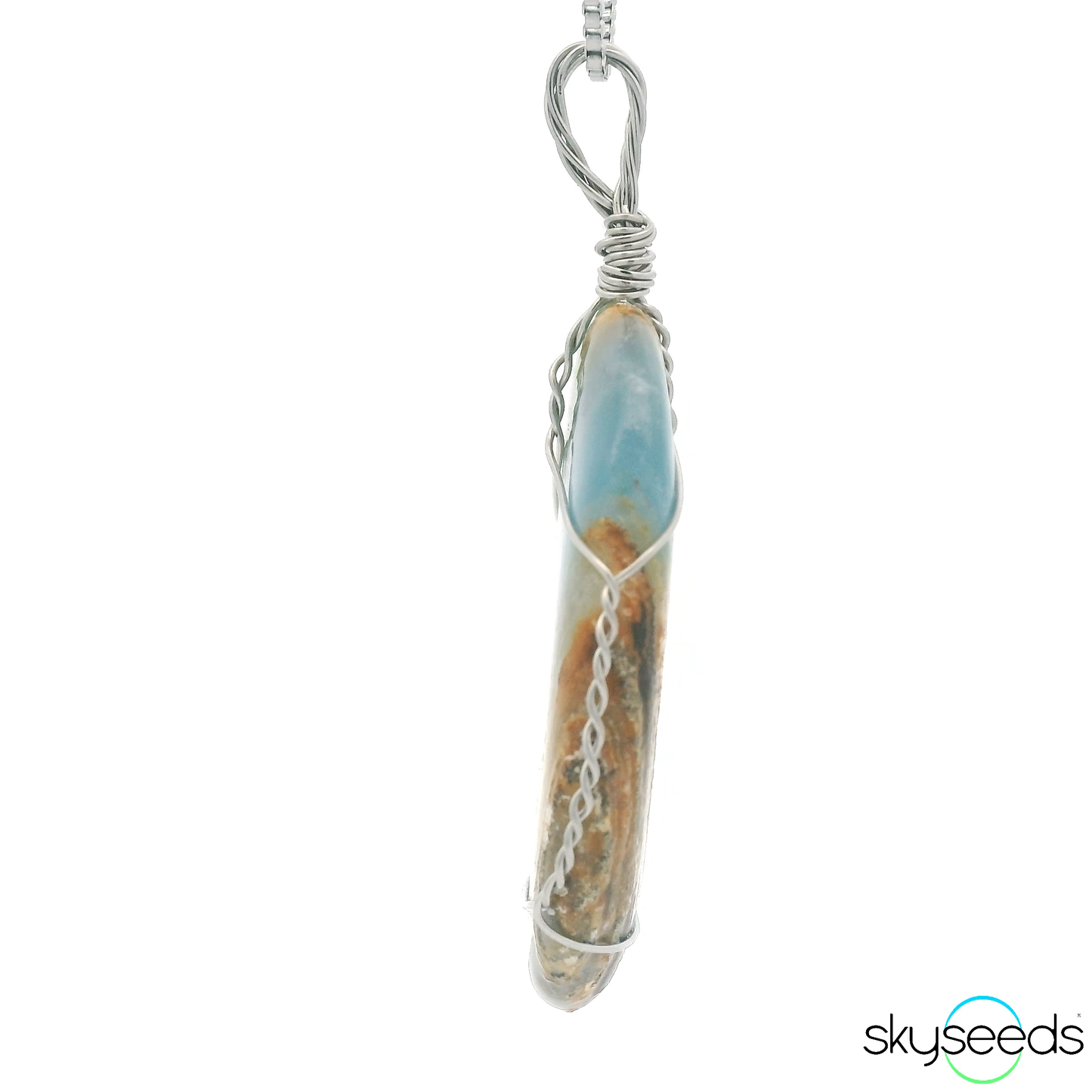 
                  
                    Lemurian Aquatine - Stainless Steel Pendant
                  
                