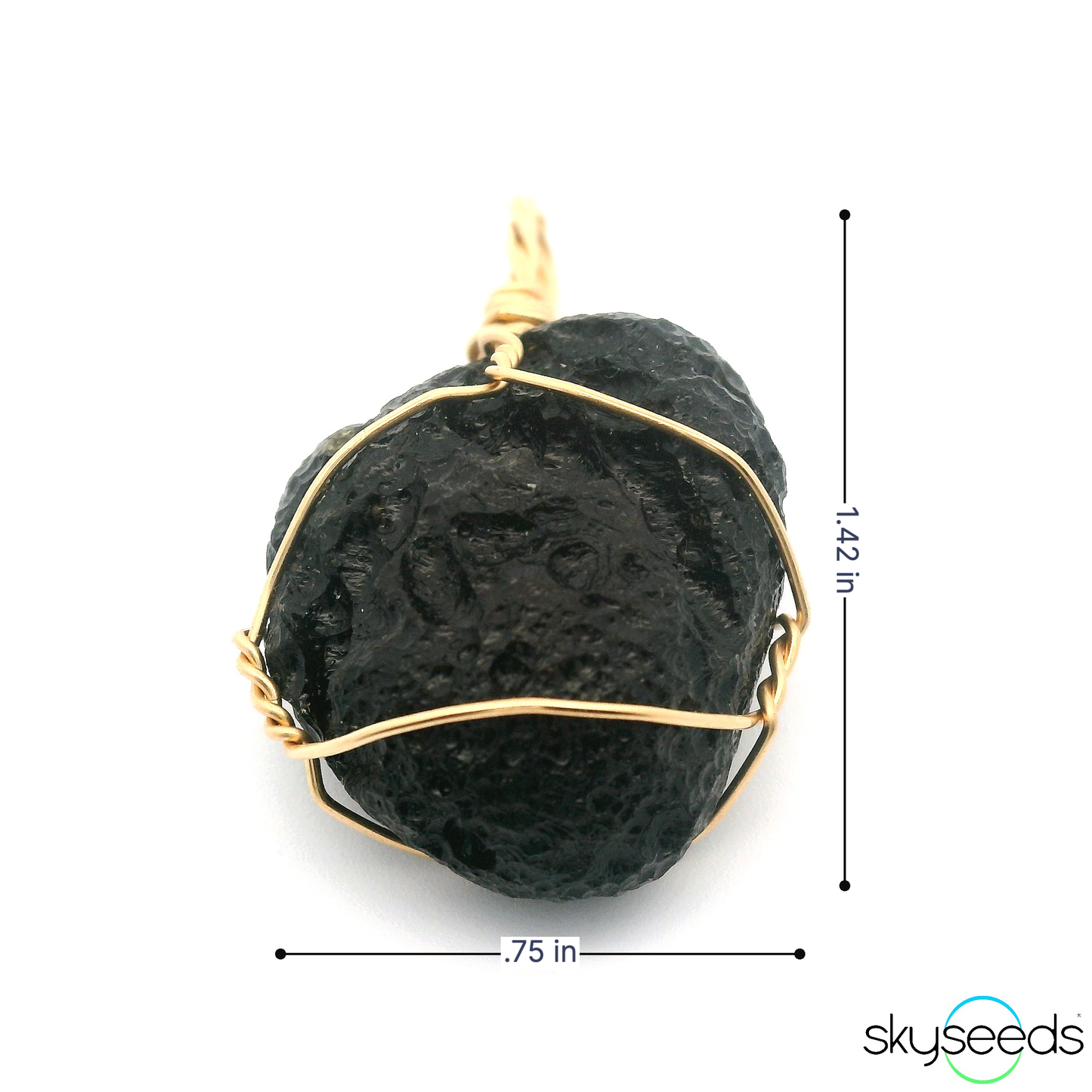 
                  
                    Tibetan Tektite - 14kt Gold Filled Pendant
                  
                