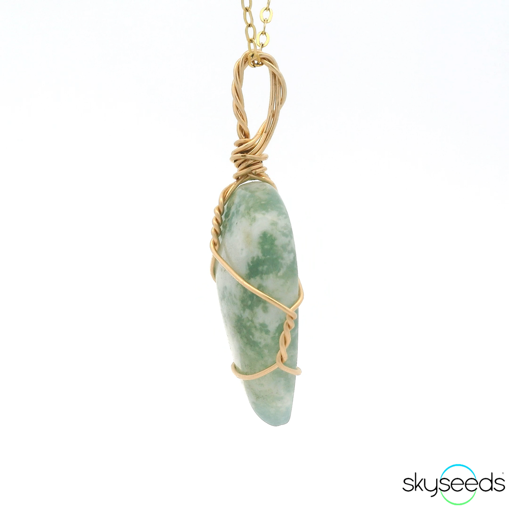 
                  
                    Moss Agate - 14kt Gold Filled Pendant
                  
                