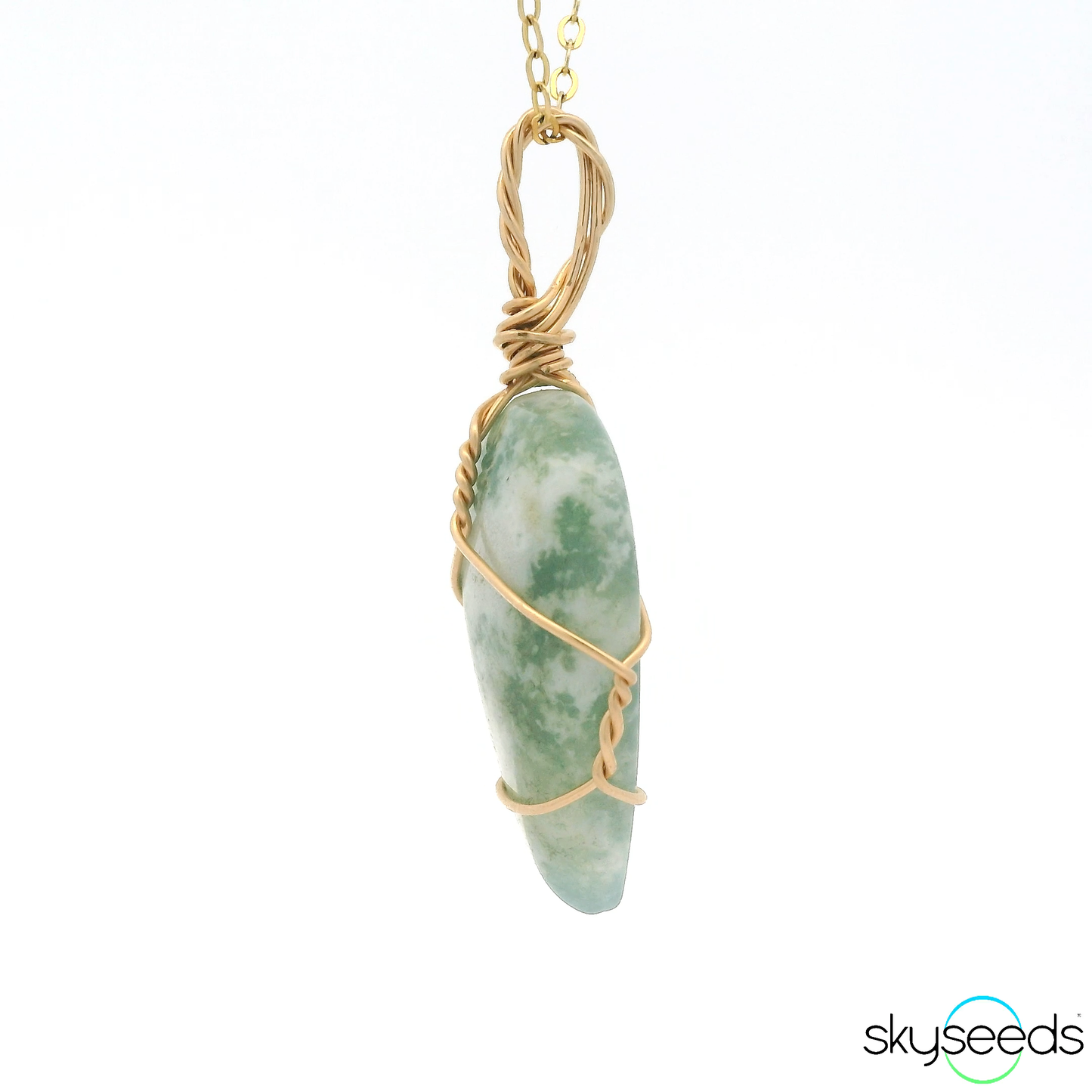 
                  
                    Moss Agate - 14kt Gold Filled Pendant
                  
                