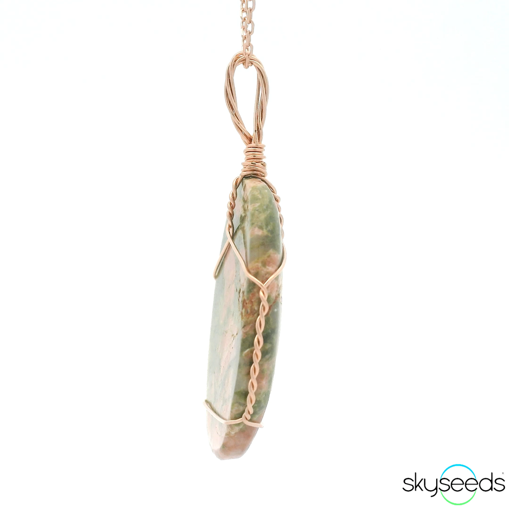 
                  
                    Unakite - 14kt Rose Gold Filled Pendant
                  
                