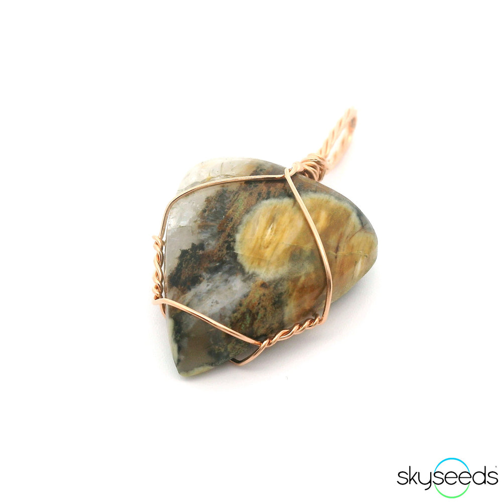 Ocean Jasper - 14kt Rose Gold Filled Pendant