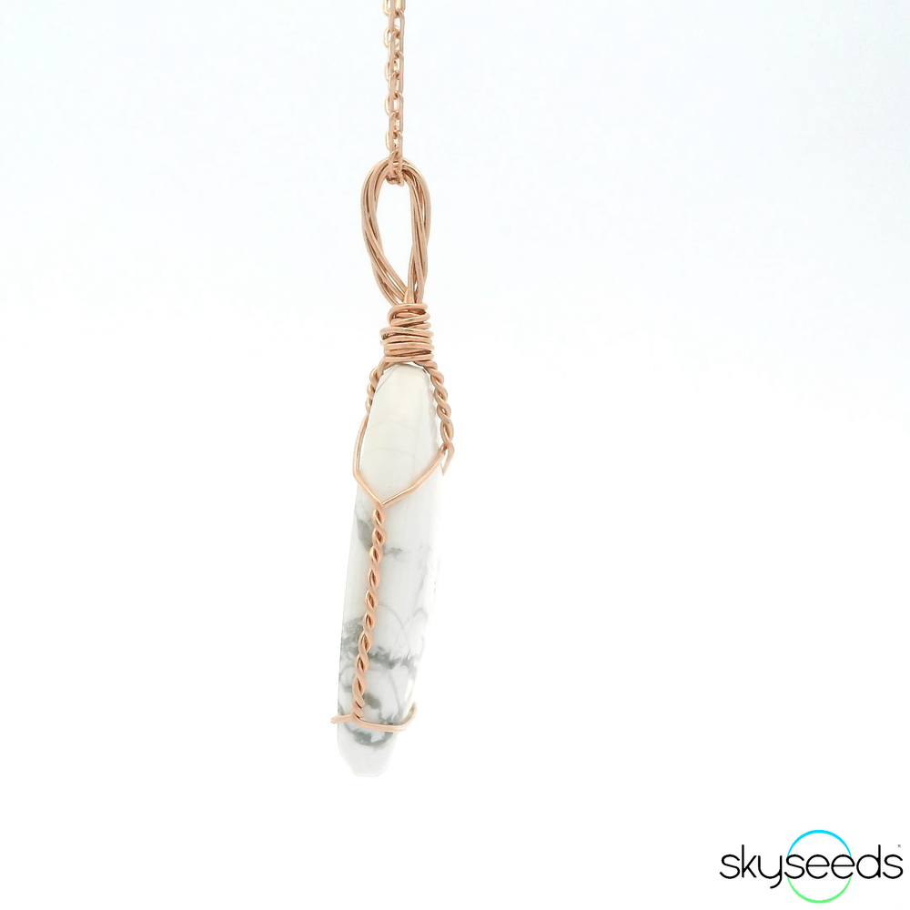 
                  
                    Howlite - 14kt Rose Gold Filled Pendant
                  
                