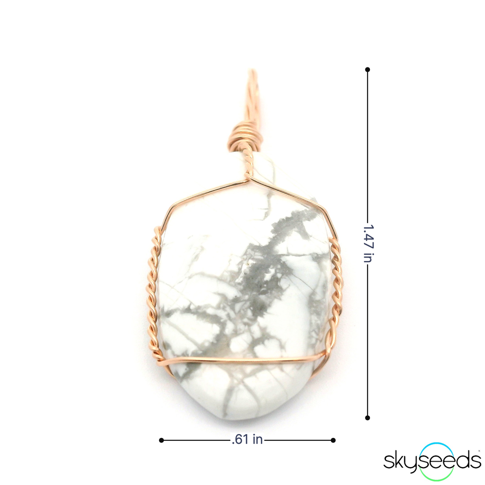 
                  
                    Howlite - 14kt Rose Gold Filled Pendant
                  
                
