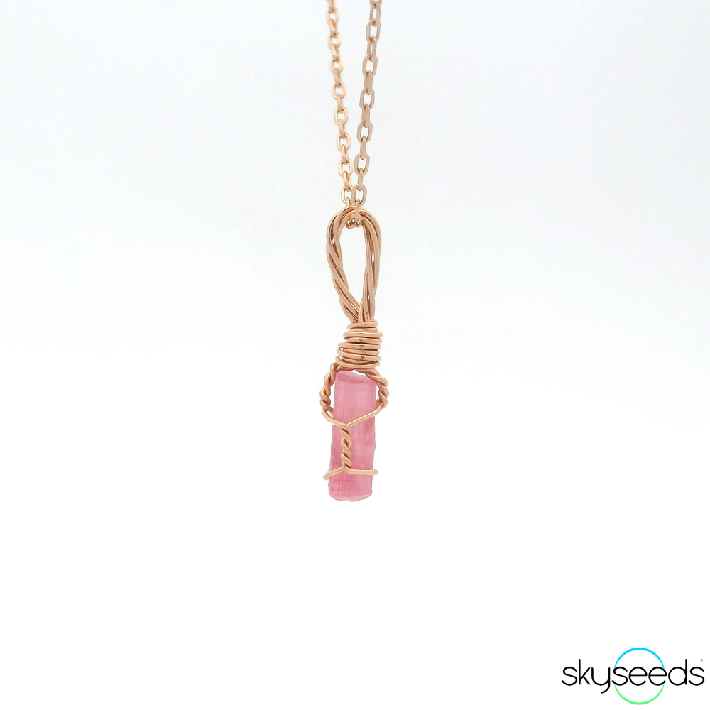 
                  
                    Pink Tourmaline - 14kt Rose Gold Filled Pendant
                  
                