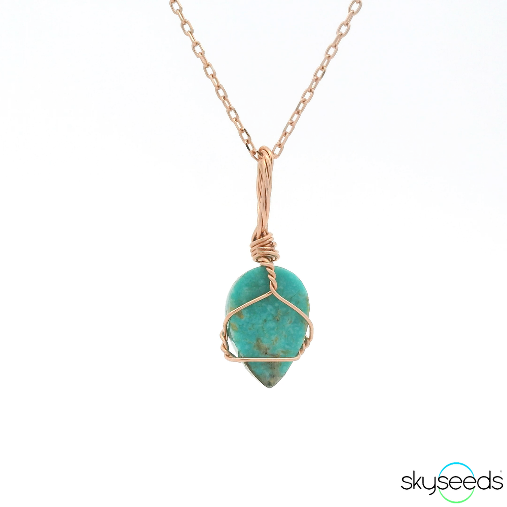 
                  
                    Turquiose - 14kt Rose Gold Filled Pendant
                  
                