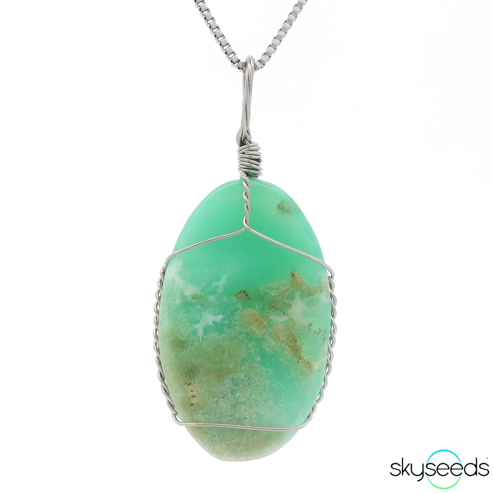 
                  
                    Chrysoprase - Stainless Steel Pendant
                  
                