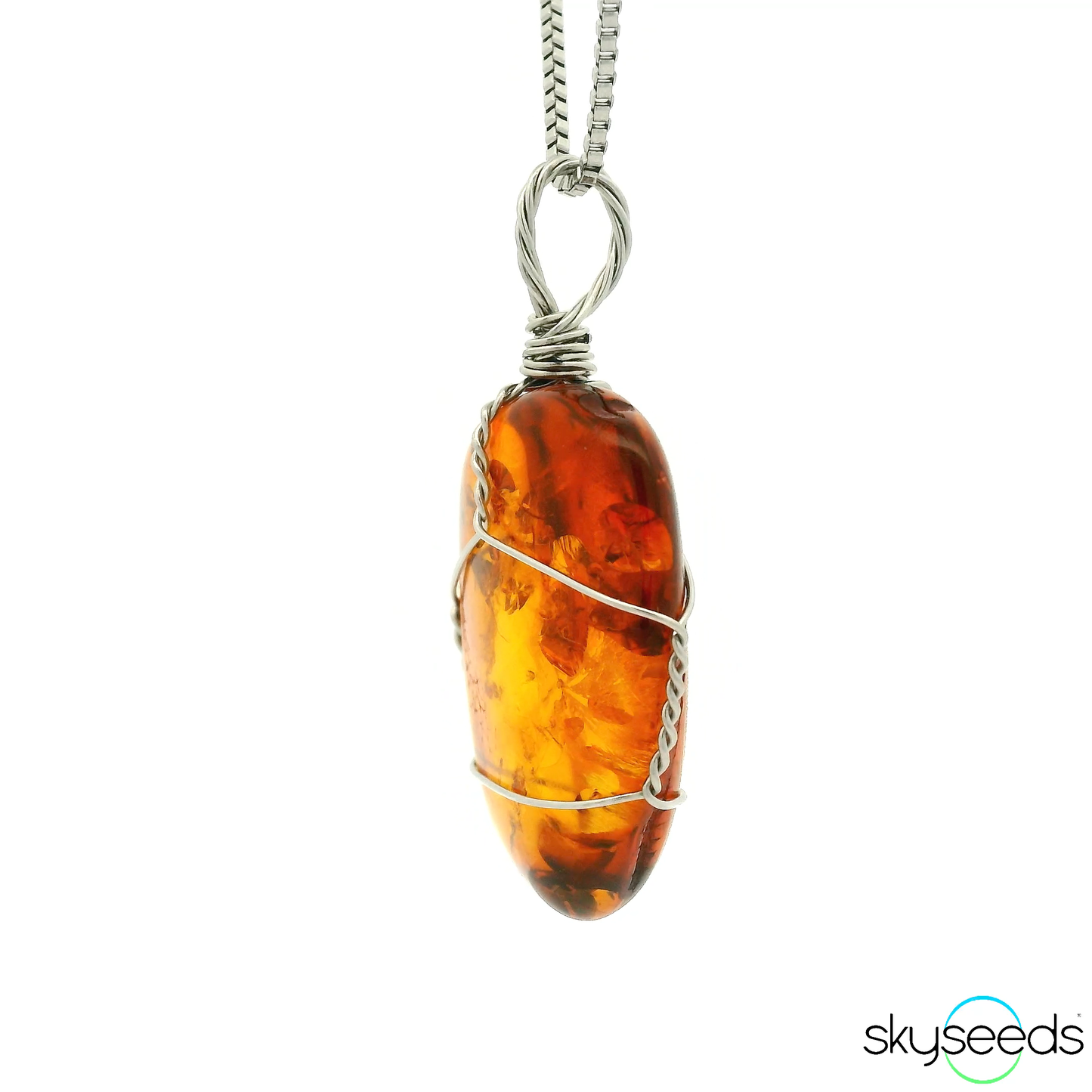 
                  
                    Amber - Stainless Steel Pendant
                  
                