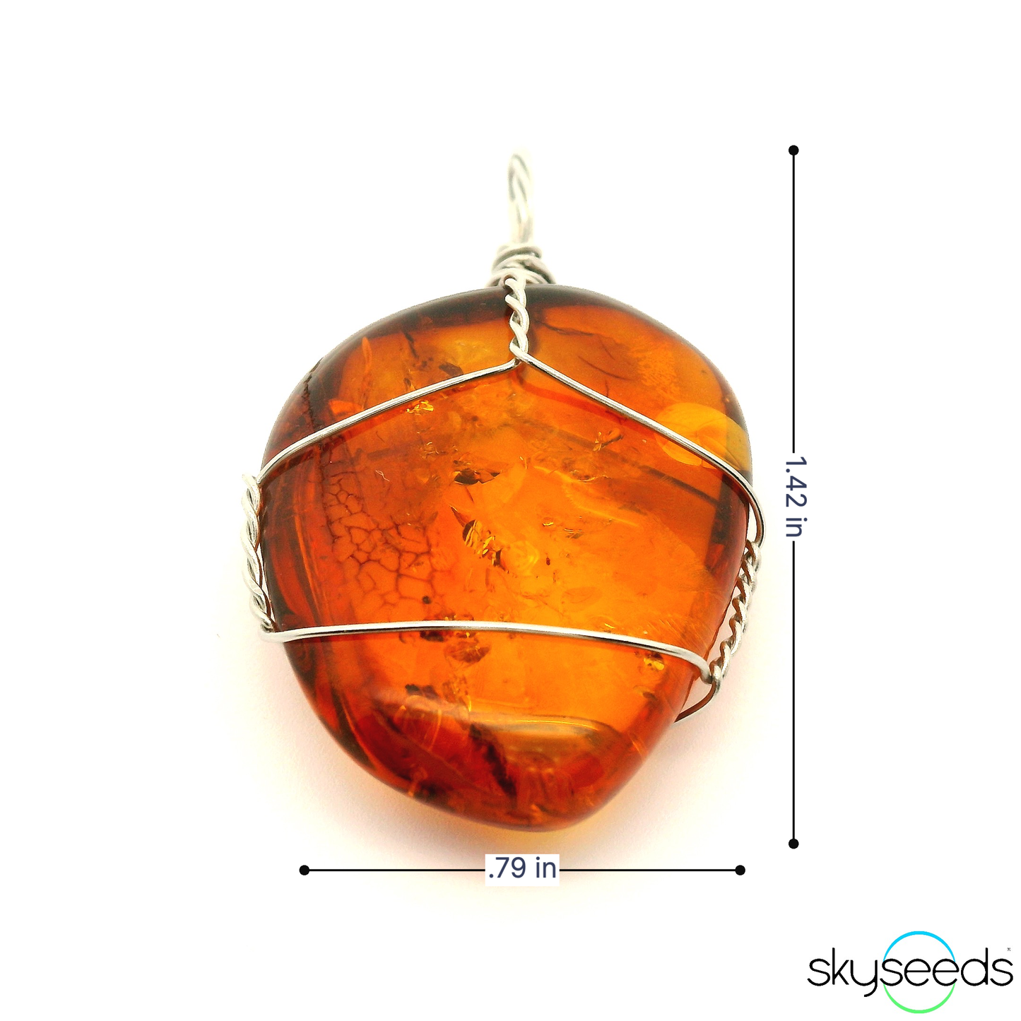 
                  
                    Amber - Stainless Steel Pendant
                  
                