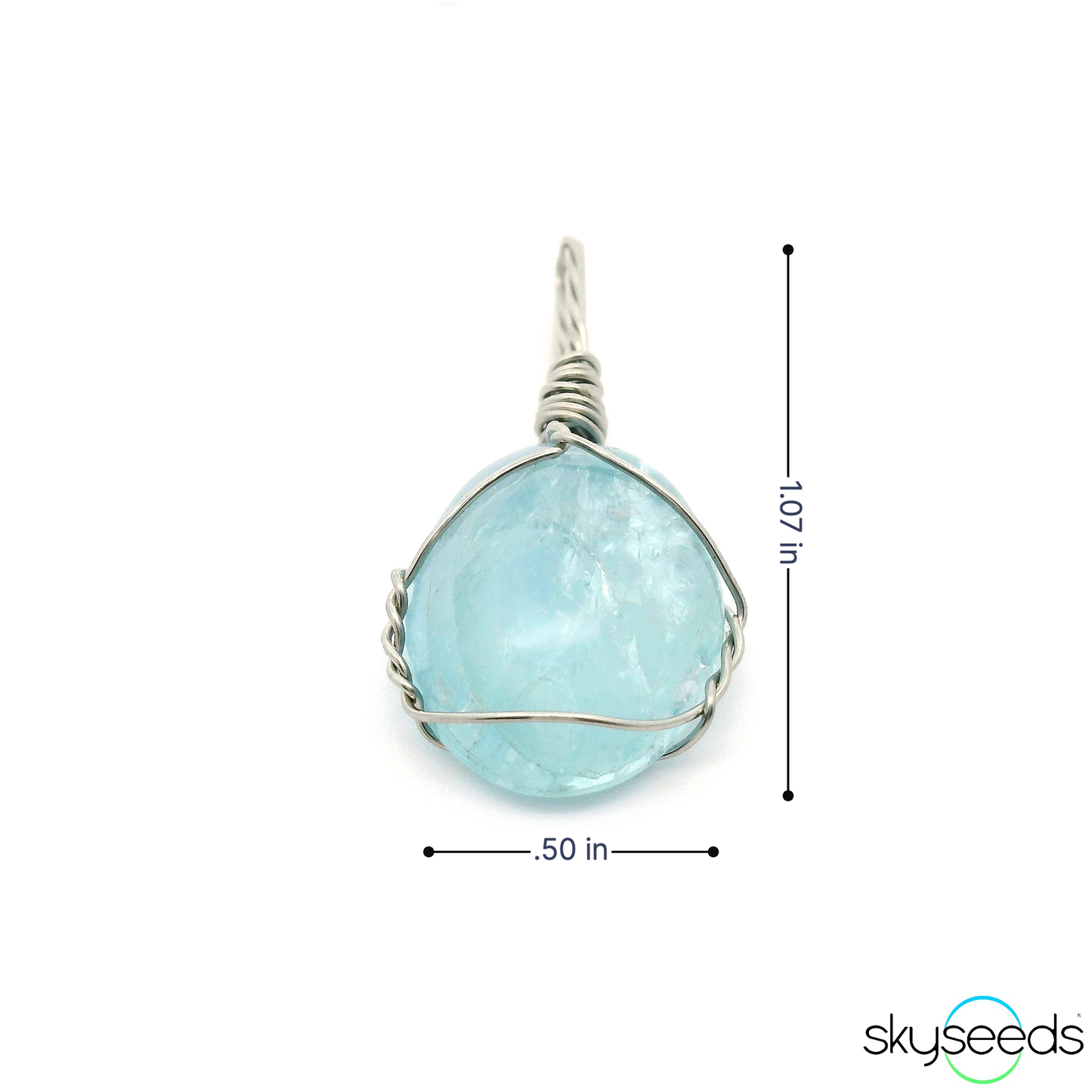 
                  
                    Aquamarine - Stainless Steel Pendant
                  
                
