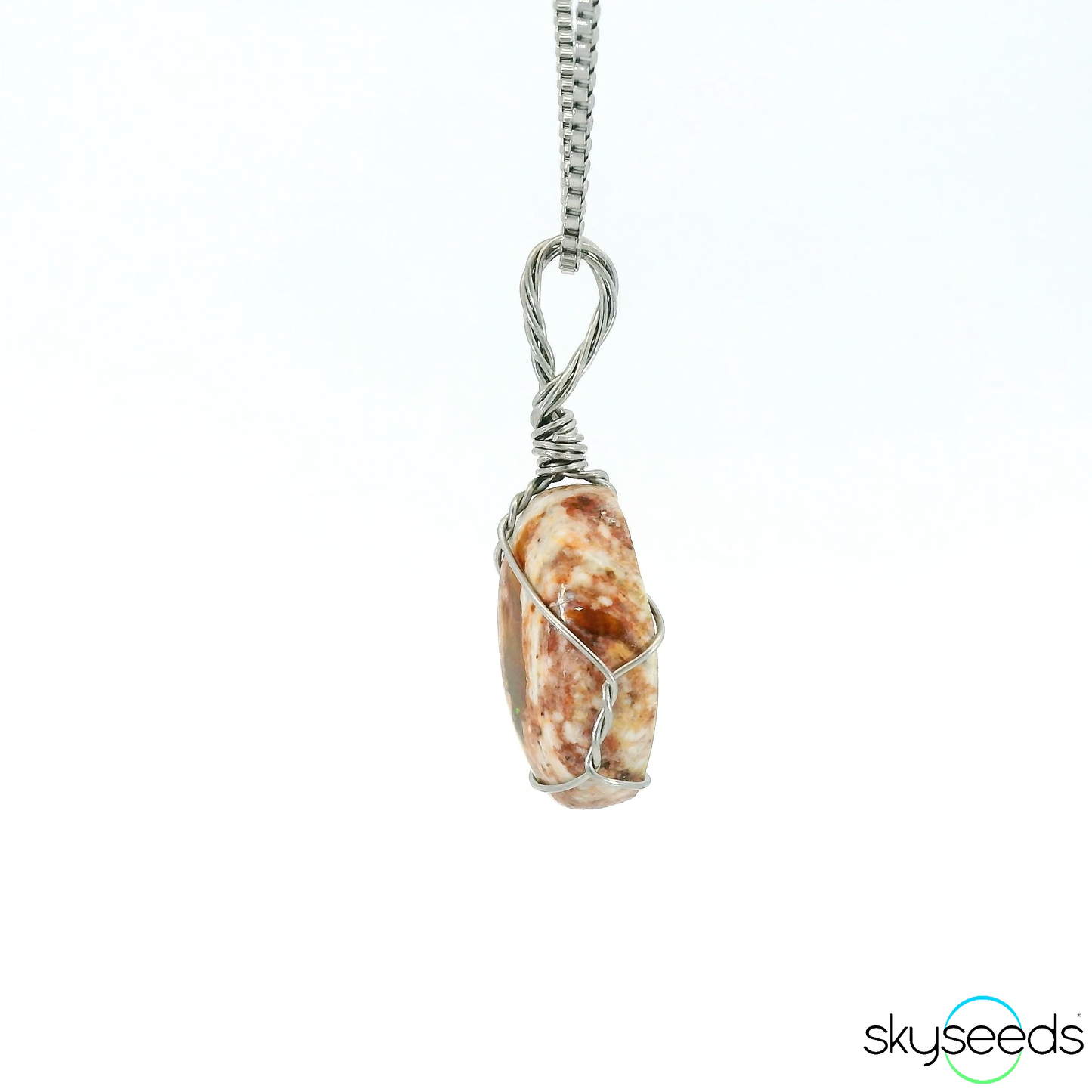 
                  
                    Mexican Fire Opal - Stainless Steel Pendant
                  
                