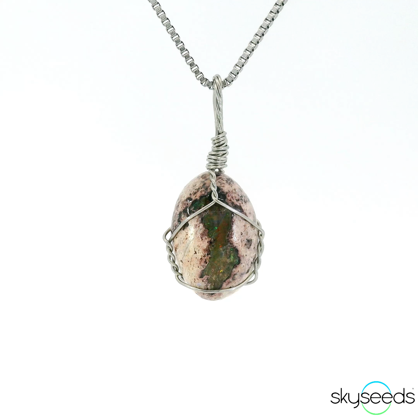 
                  
                    Mexican Fire Opal -Stainless Steel Pendant
                  
                