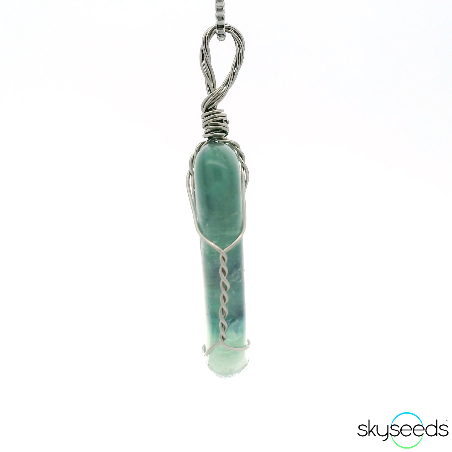 
                  
                    Rainbow Fluorite - Stainless Steel Pendant
                  
                