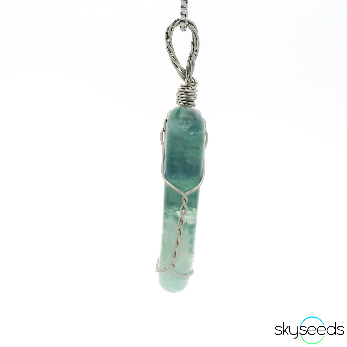 
                  
                    Rainbow Fluorite - Stainless Steel Pendant
                  
                