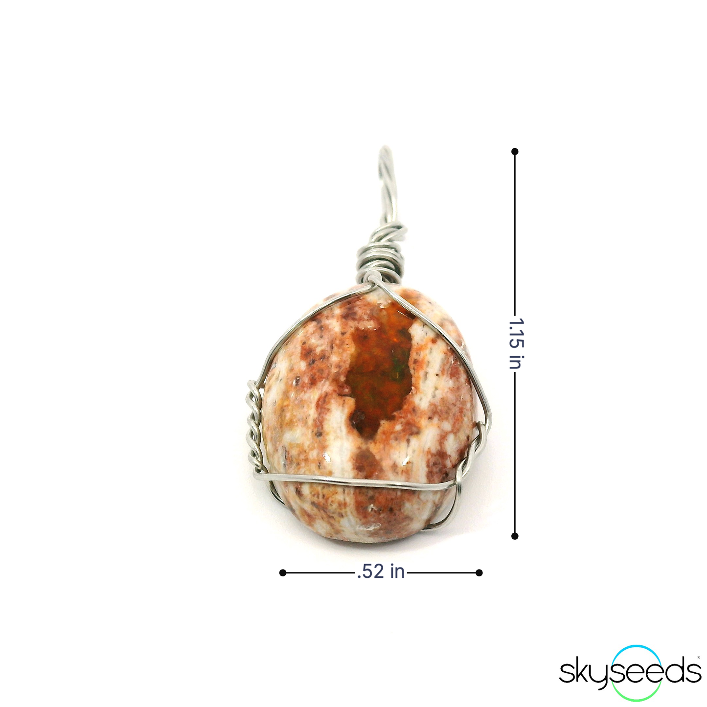 
                  
                    Mexican Fire Opal - Stainless Steel Pendant
                  
                