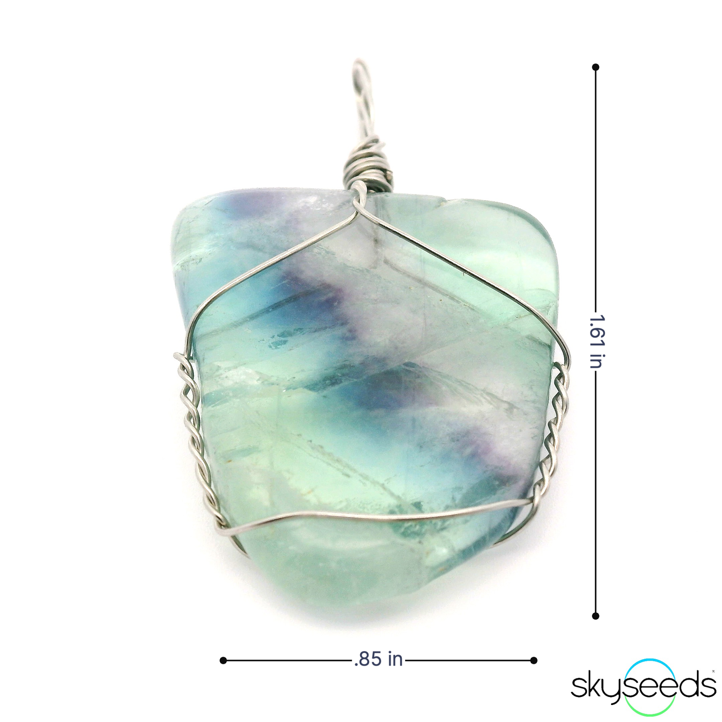 
                  
                    Rainbow Fluorite - Stainless Steel Pendant
                  
                